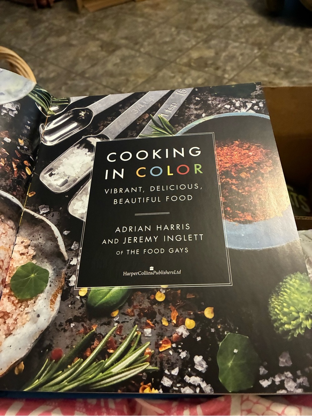 Cooking in Color Cookbook by Adrian Harris & Jeremy Inglett - Black Cover